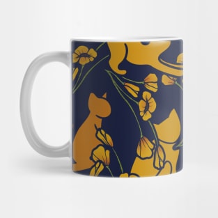 Cats in Flowers Mug